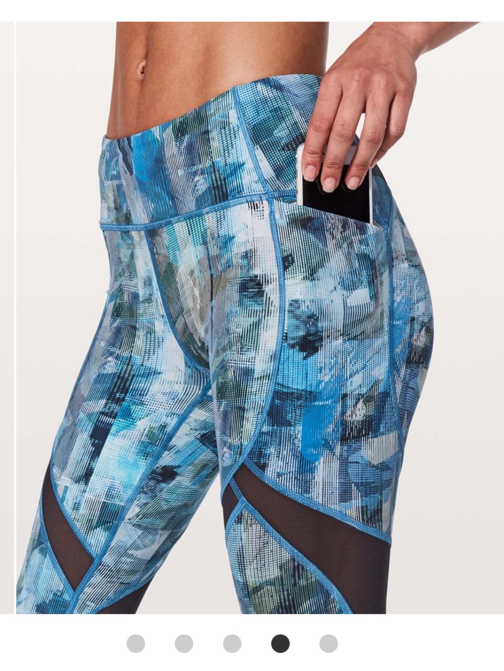 Lululemon On Pace Crop 21” Sun Dazed Multi Blue